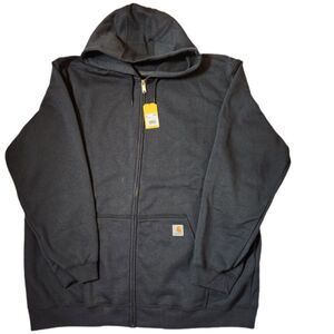 Carhartt Loose Fit Midweight Full Zip Hoodie 3XL Tall Black
